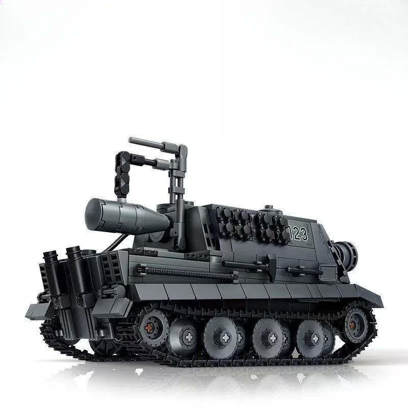 Военный конструктор MOC «Танк Sturmtiger RW61» времен Второй мировой войны, с солдатами, для детей и мальчиков, подарок (art.: 3920d7affe995) - 3920d7affe995
