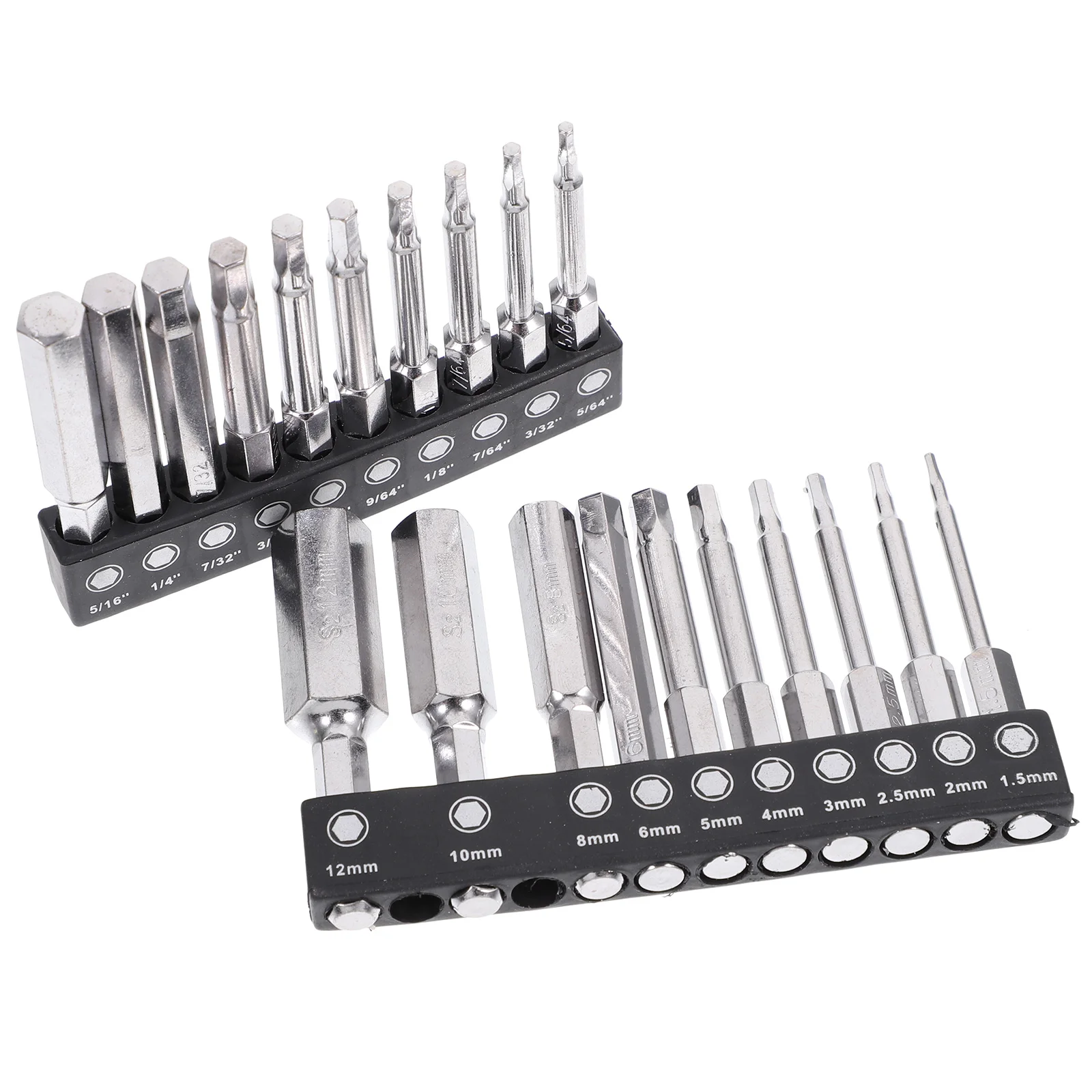 

20pcs Magnetic Tips Hand Tools Professional Hex Bit Set Impact Bits Hex Driver Set Metric Hex Bit Set Hex Drill Bit Set