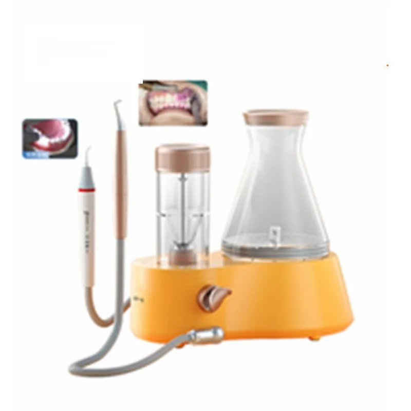 Оригинальный компактный зубной скалер 2 в 1 и воздушный полировщик отбеливание