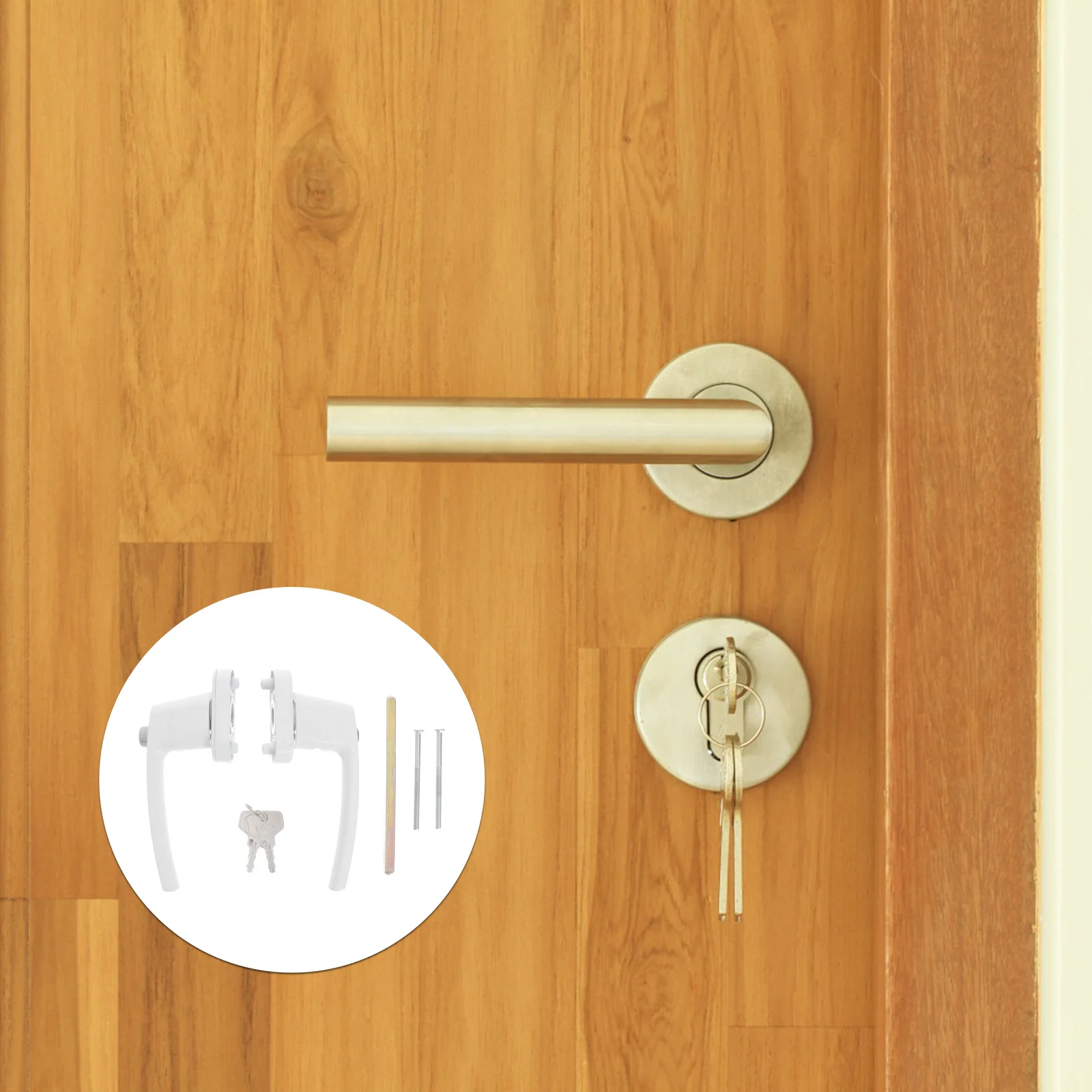 

Door Lever Lock Handle Entry Set Securitywindow Twometalinside Outside Knobs Bedroom Locks Levers Privacy Passage Reversible