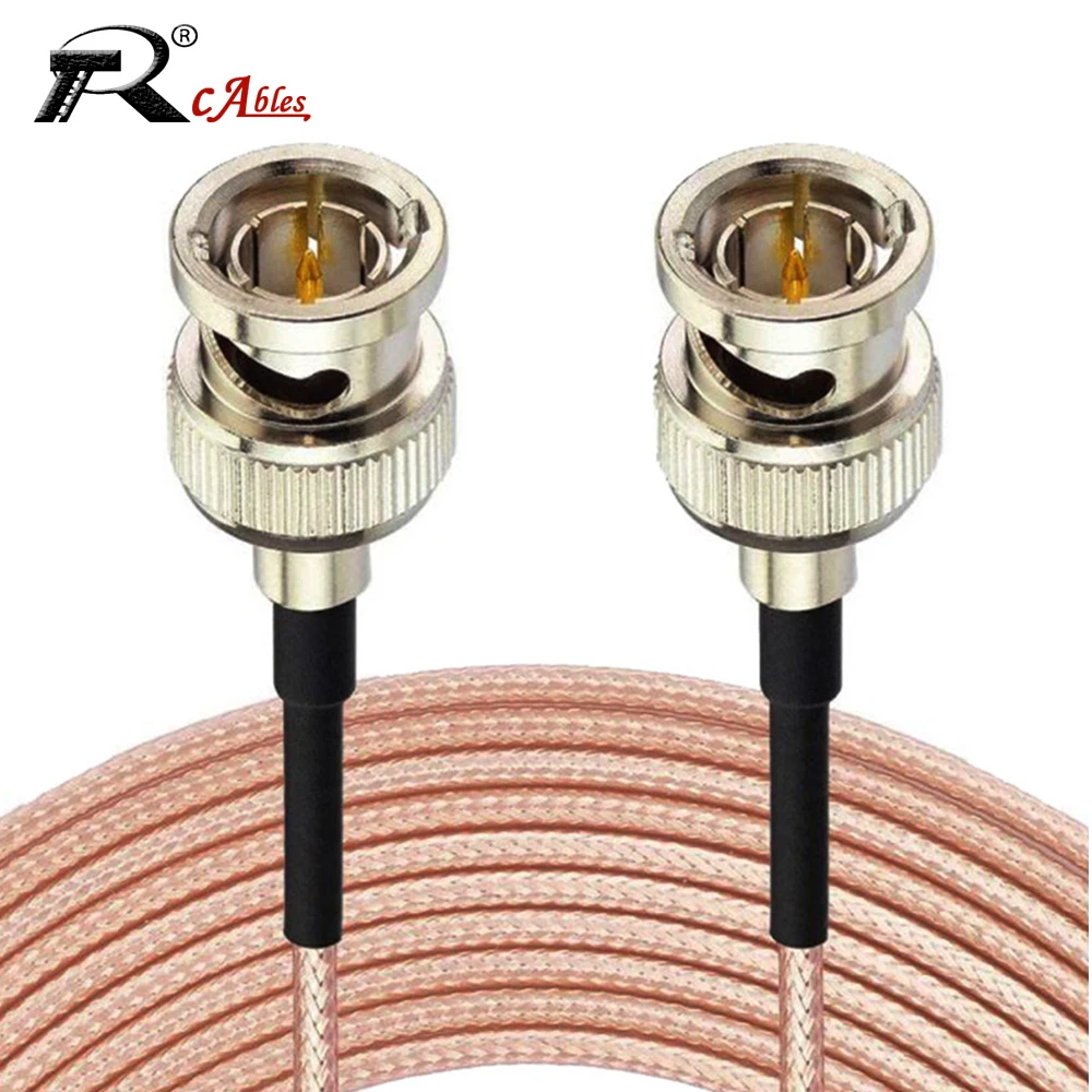 

RG179 Cable 75 Ohm BNC Male Right Angle to BNC Male Plug Connector Adapter for Video Camera SDI Camcorder HD-SDI/3G-SDI/4K/8K