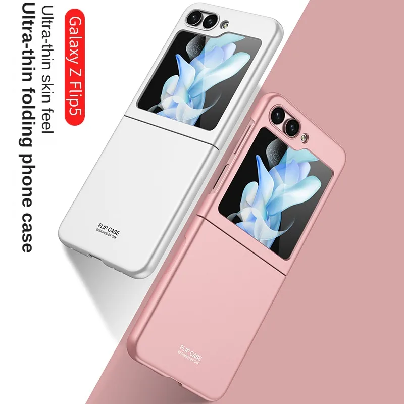 For Samsung Galaxy Z Flip 5 Case Ultra Thin Skin-friendly Matte Folding All Inclusive Shockproof Protection Cover Accessories