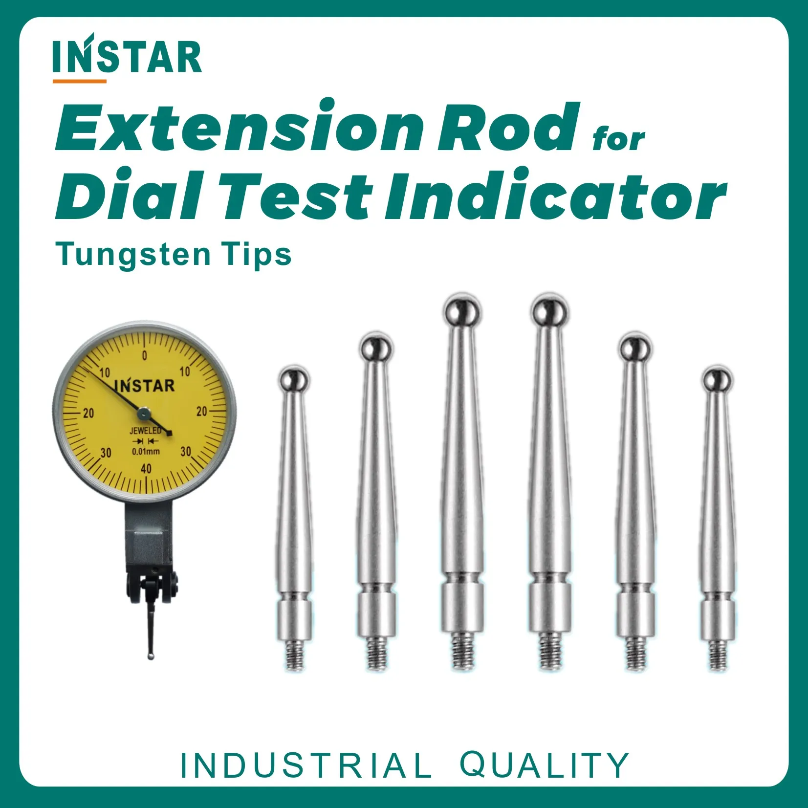 

Тестовый индикатор INSTAR, Удлинительный стержень, наконечник вольфрама, зонд 0-0,8 мм, промышленное качество, M1.4, M1.6, карбидный циферблатный Манометр 0-0,002 мм