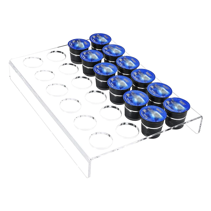 

K Cup Holder Coffee Pod Holder Flat Countertop K Cup Drawer Organizer K-Cups Coffee Capsules Storage Tray For Home
