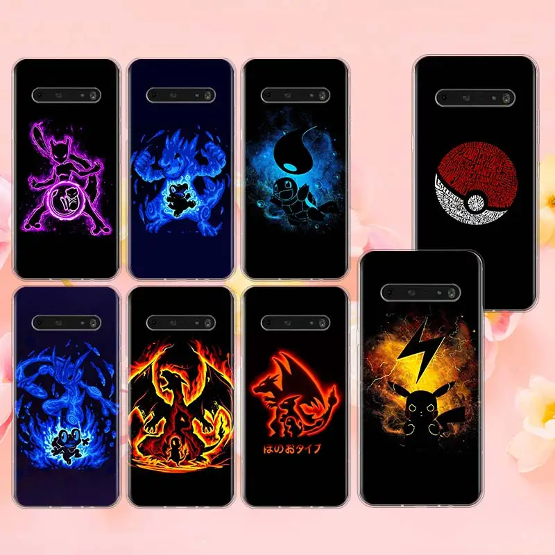 

Anime Pikachu Pokemon For LG K92 K22 K71 K61 K51S K41S K50S Q60 V60 V50S V50 V40 V30 G8 X G8S ThinQ Transparent Phone Case