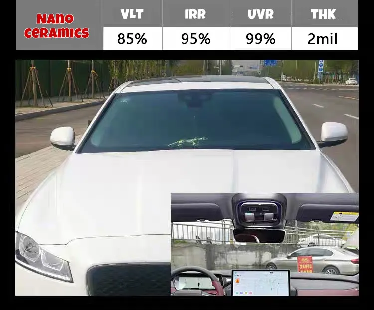 VLT50 % с 80x400 см IR100 2 мил Hd нано-керамическая пленка для автомобиля и дома оконная