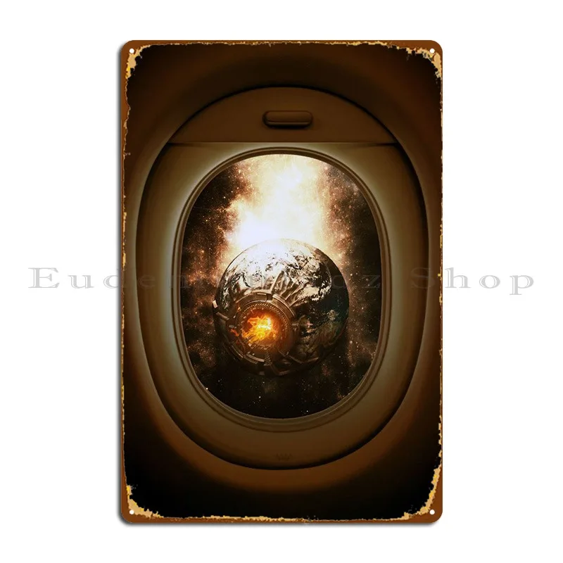 

Земляной сердечник на вашем окне, металлический знак, плакат, пещера, бар, знак, дизайнерский оловянный плакат