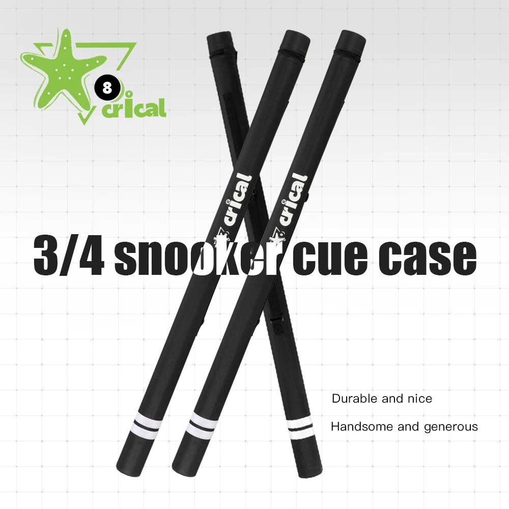 Фото CRICAL Кейс для кия 2 отверстия 1*1 3/4 Коробка для удочки Холст Чехол для снукера Бильярд Легко носить с собой Чехол Портативные прочные аксессуары для бильярда №1