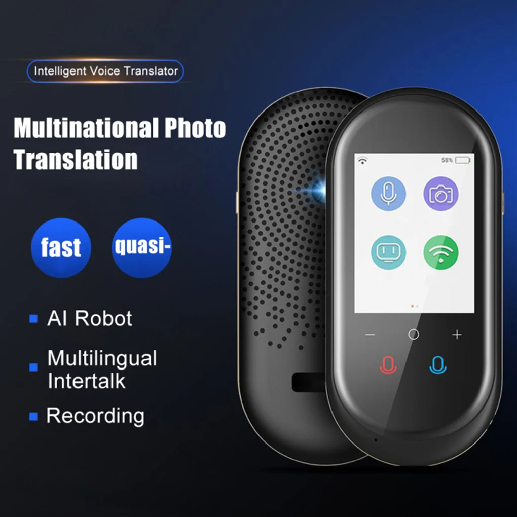 

Two Way Translation Device Multiple Language Instant Voice Photo Translator with 2.4 Inch Screen