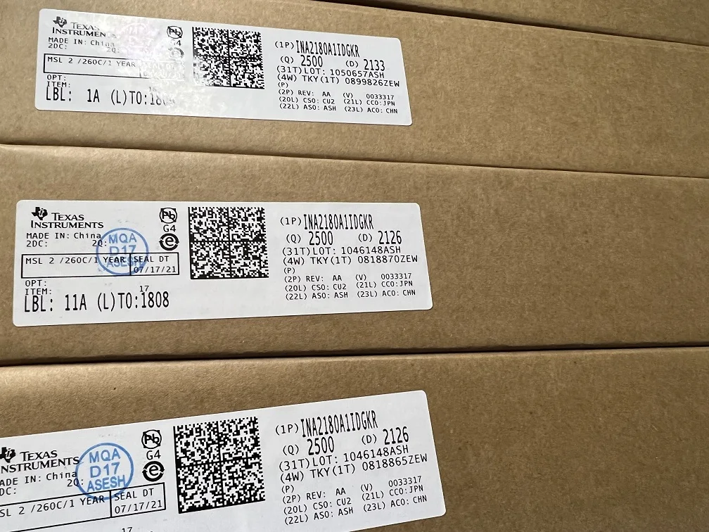 

free shipping INA2180A1IDGKR VSSOP-8 10PCS