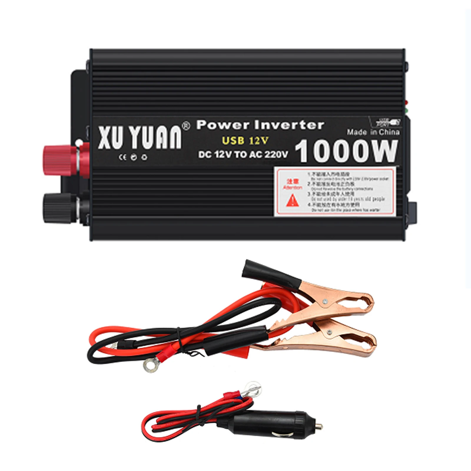 

1000W DC 12V to AC 220V Car Power Inverter Converter USB Charger Adapter