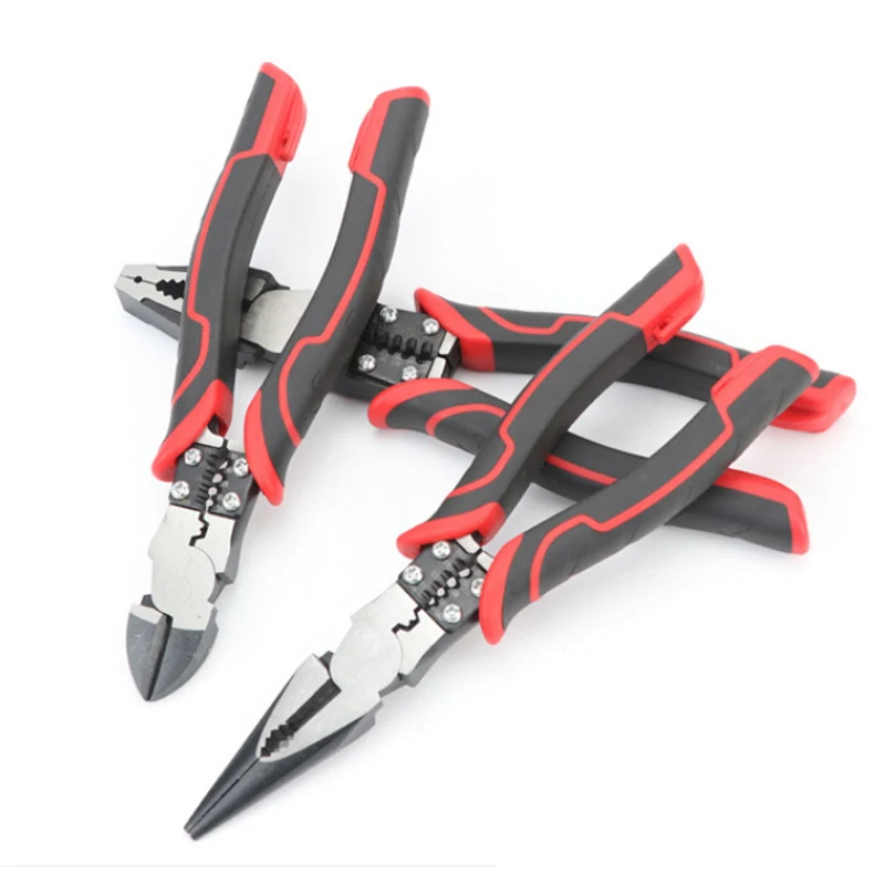 Multifunction 9 In 1 Electric Pliers Long Nose Electrician Wire Stripping Cutter Clamp Hardware Steel Cable Repairing Hand Tools