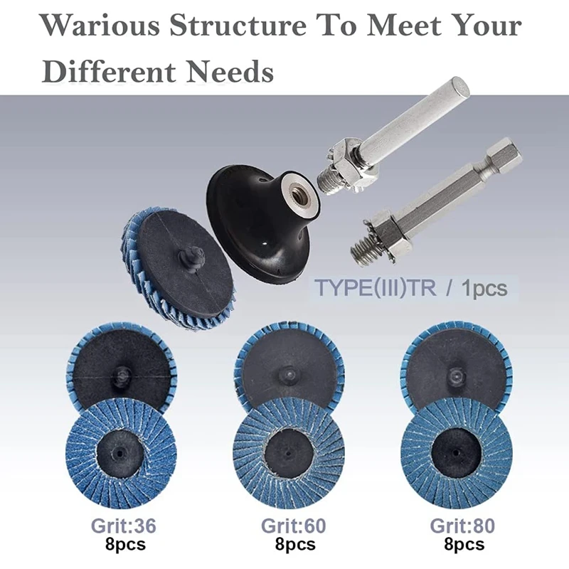 2-дюймовые рулонный замок откидные диски с держателем для шлифовальной машины