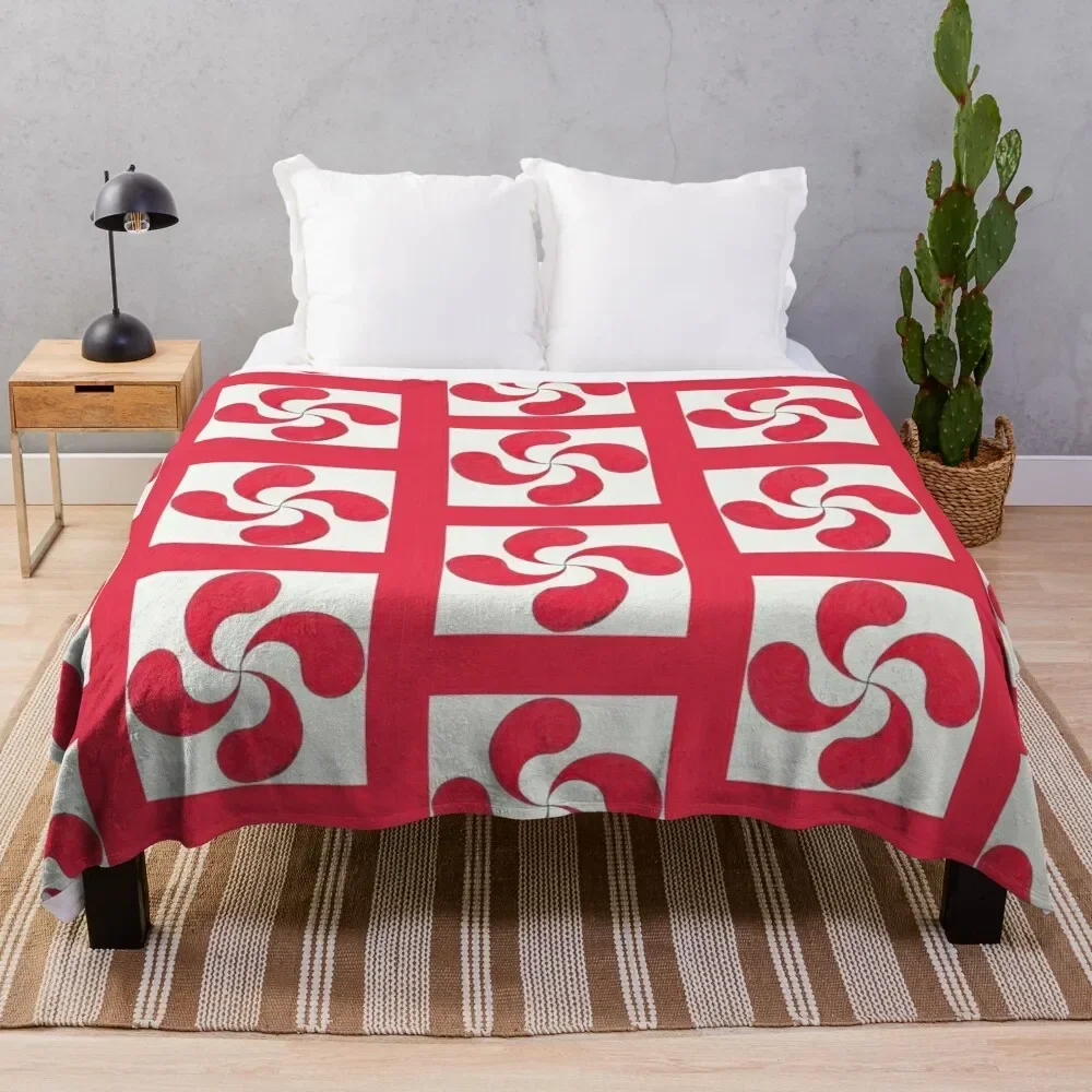 Одеяло из мягкой фланели с баской крест-lauбаланру