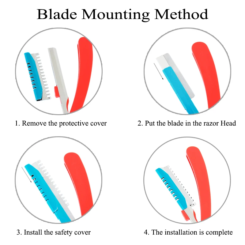 Лучшее качество 50/100 шт перьевые лезвия профессиональные для стрижки волос из