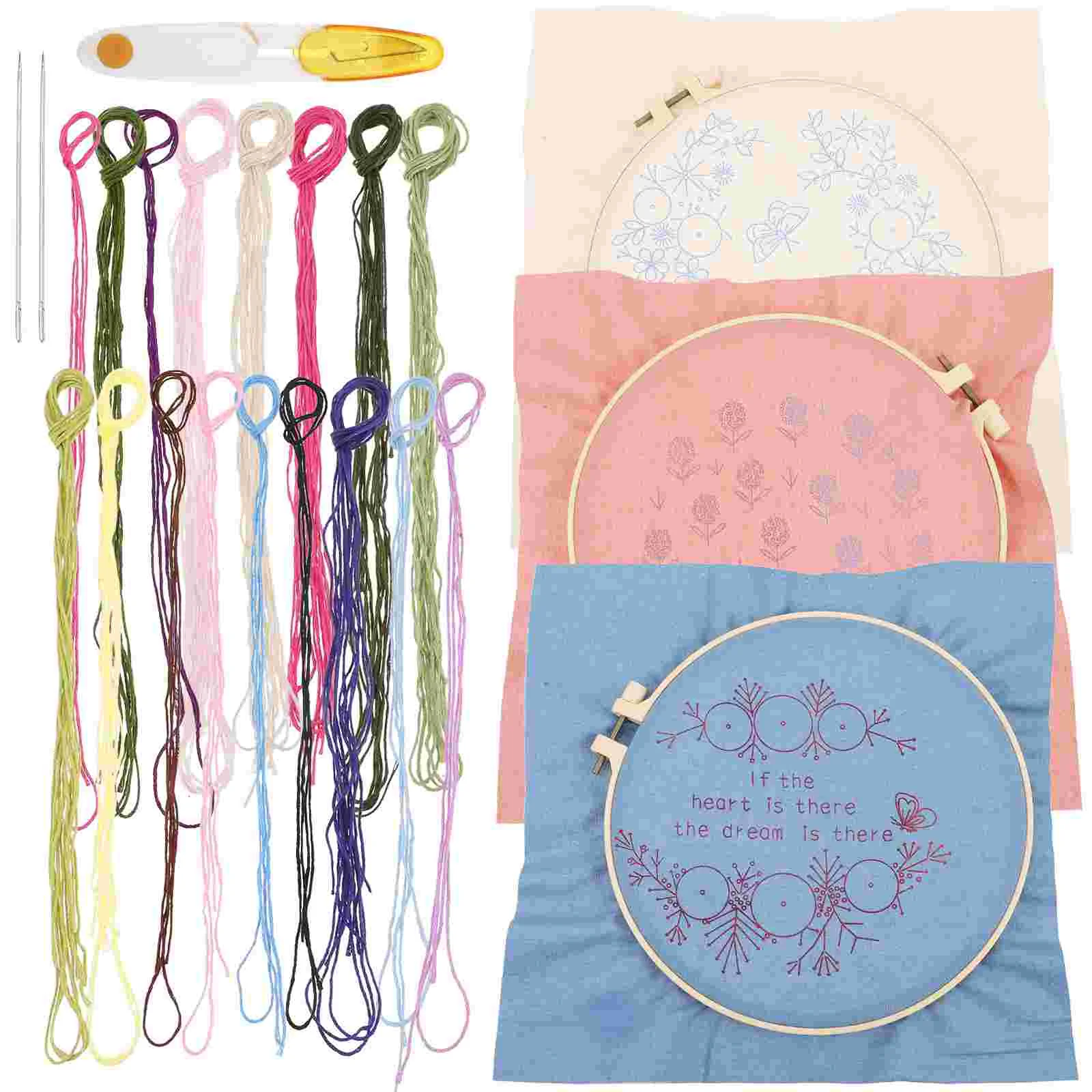 

1 Set For Adults Starter Hand-made Project Professional Stitching Embroidery for Craft Embroidery DIY