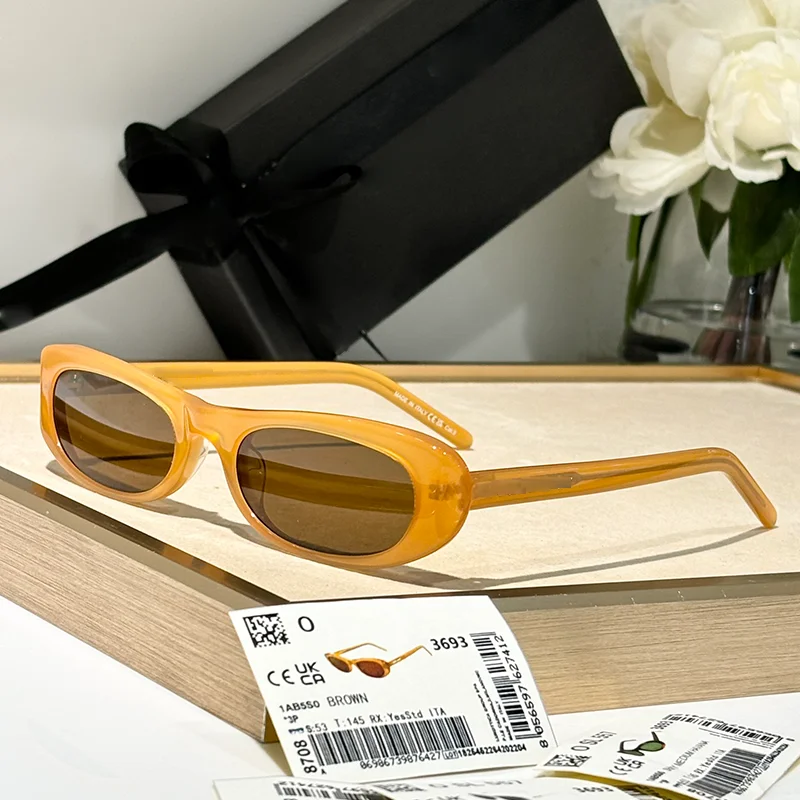 INS модные женские классические солнцезащитные очки кошачий глаз 2024 SL557 роскошные