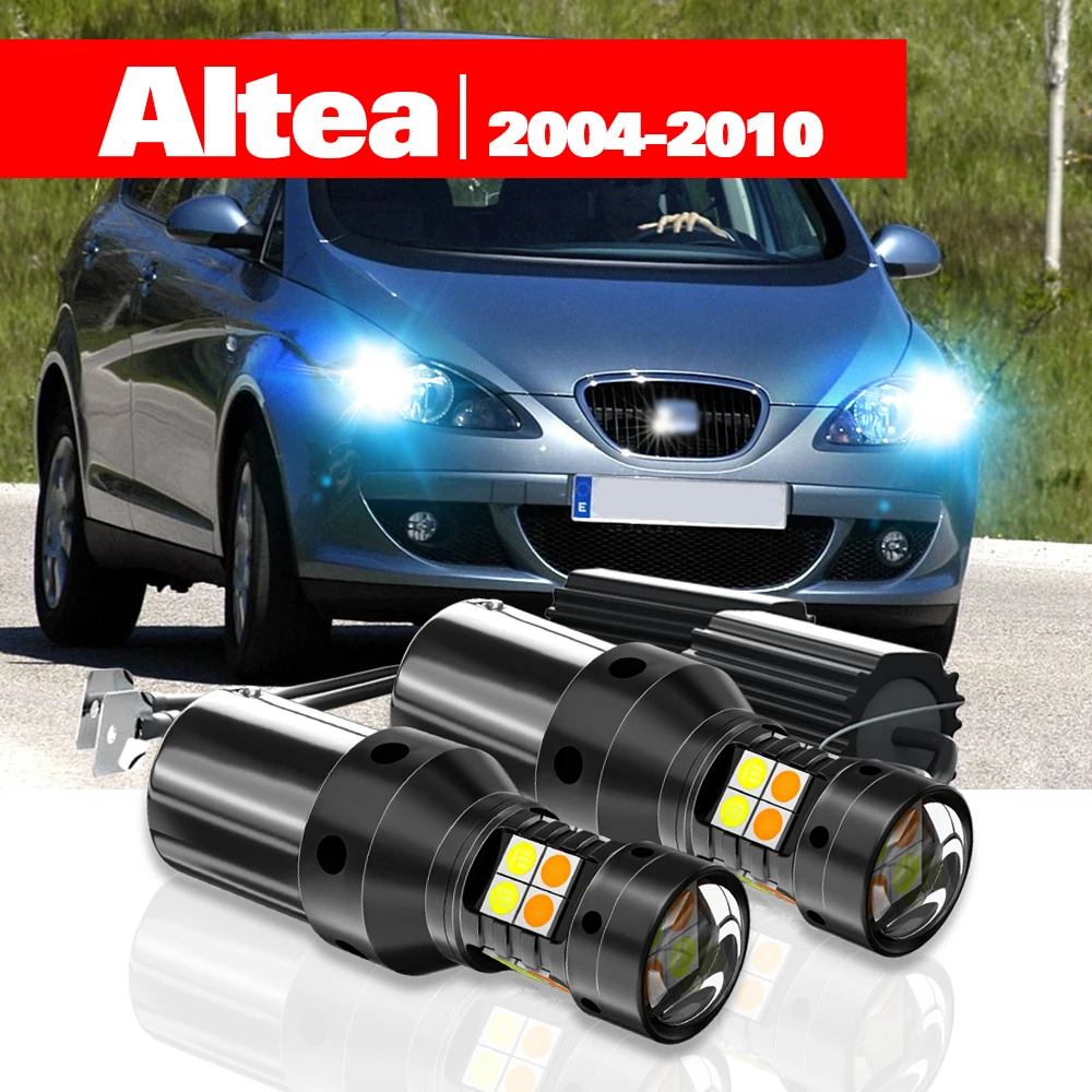 

For Seat Altea XL 5P 2004-2010 Accessories 2pcs LED Dual Mode Turn Signal+Daytime Running Light DRL 2005 2006 2007 2008 2009