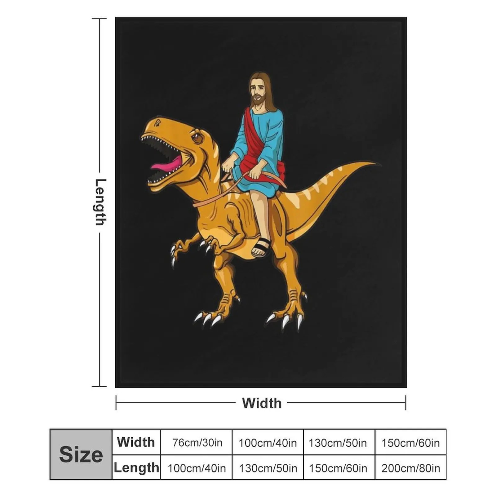 Забавная пародия Иисус езда на динозаврах милое одеяло с динозавром-мемом среда