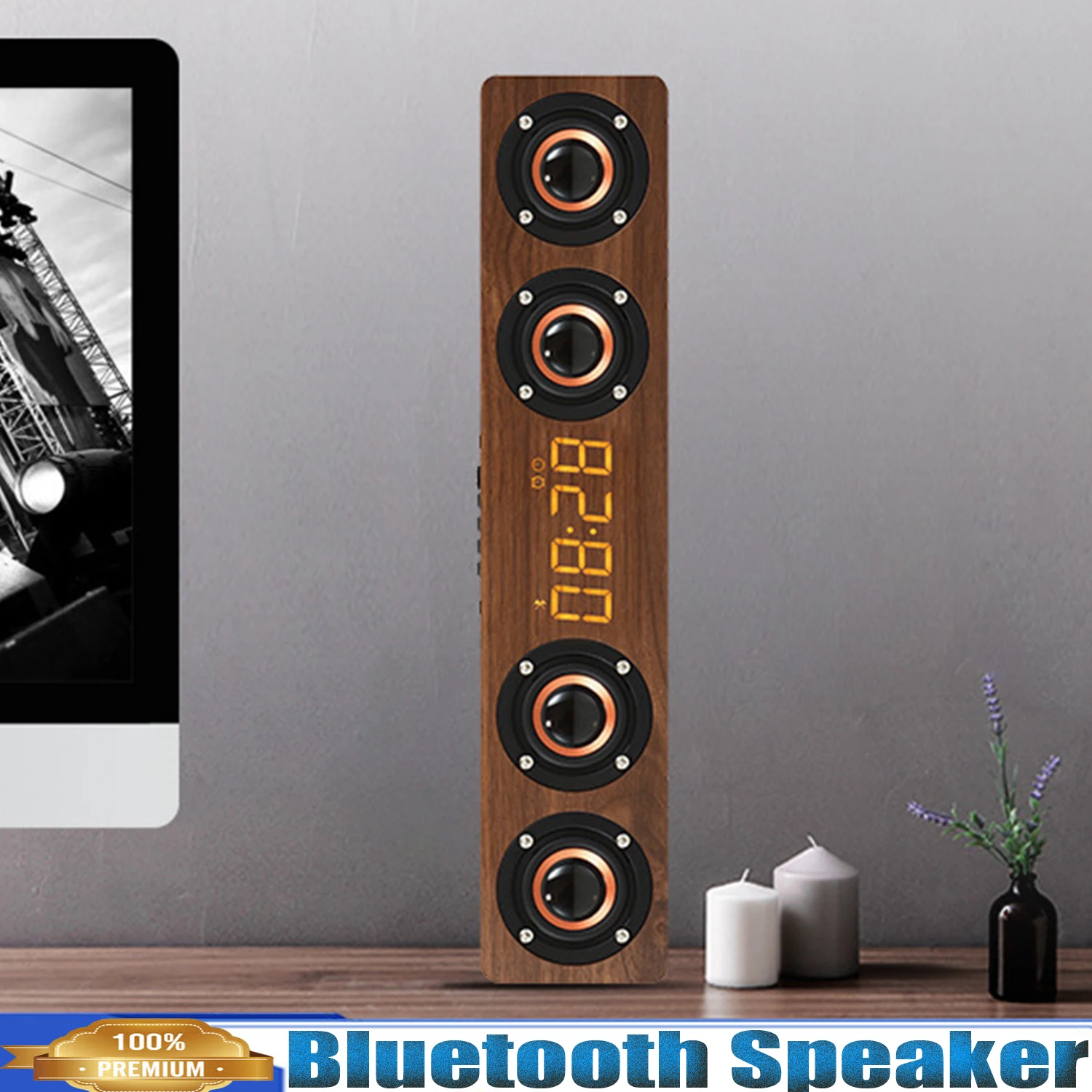 

Bluetooth-динамик, TF/AUX/карта памяти, FM-радио, будильник, HIFI стерео звук, портативный домашний беспроводной динамик