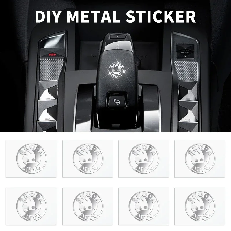 Металлический Автомобильный логотип эмблема значок наклейка для Skoda Rapid Kodiaq Fabia