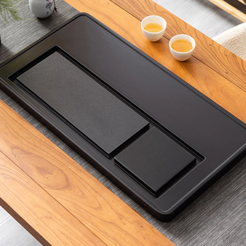 

Hotel Tea Tray Large Egg Tray Afternoon Drainage Vintage Tea Tray Ceremony Serving Rectangular Plateau En Bois Trays Decor