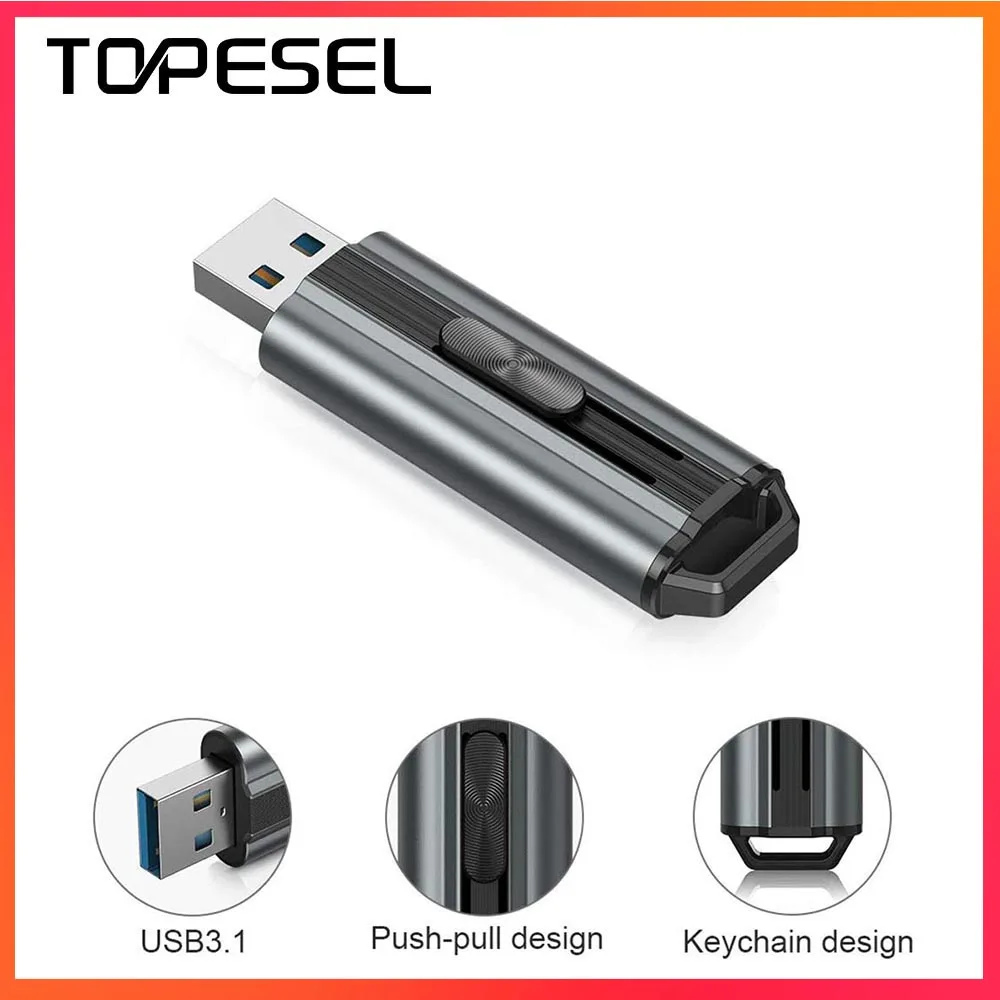 

USB-флеш-накопитель topesel128гб, USB 3,1, 380 Мб/с