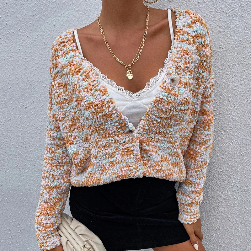 

Vintage Cardigan for Womens Winter New Hook Sweater Flower Sweaters Women's Large Size Jackets Short Style Cardigans 2021 Autumn