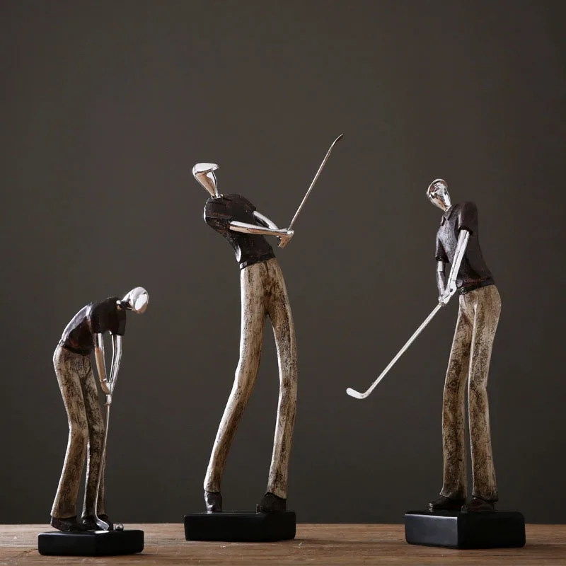 

New Best-selling European-style Creative Living Room Decoration American Retro Home Decoration Furnishings For Golfers