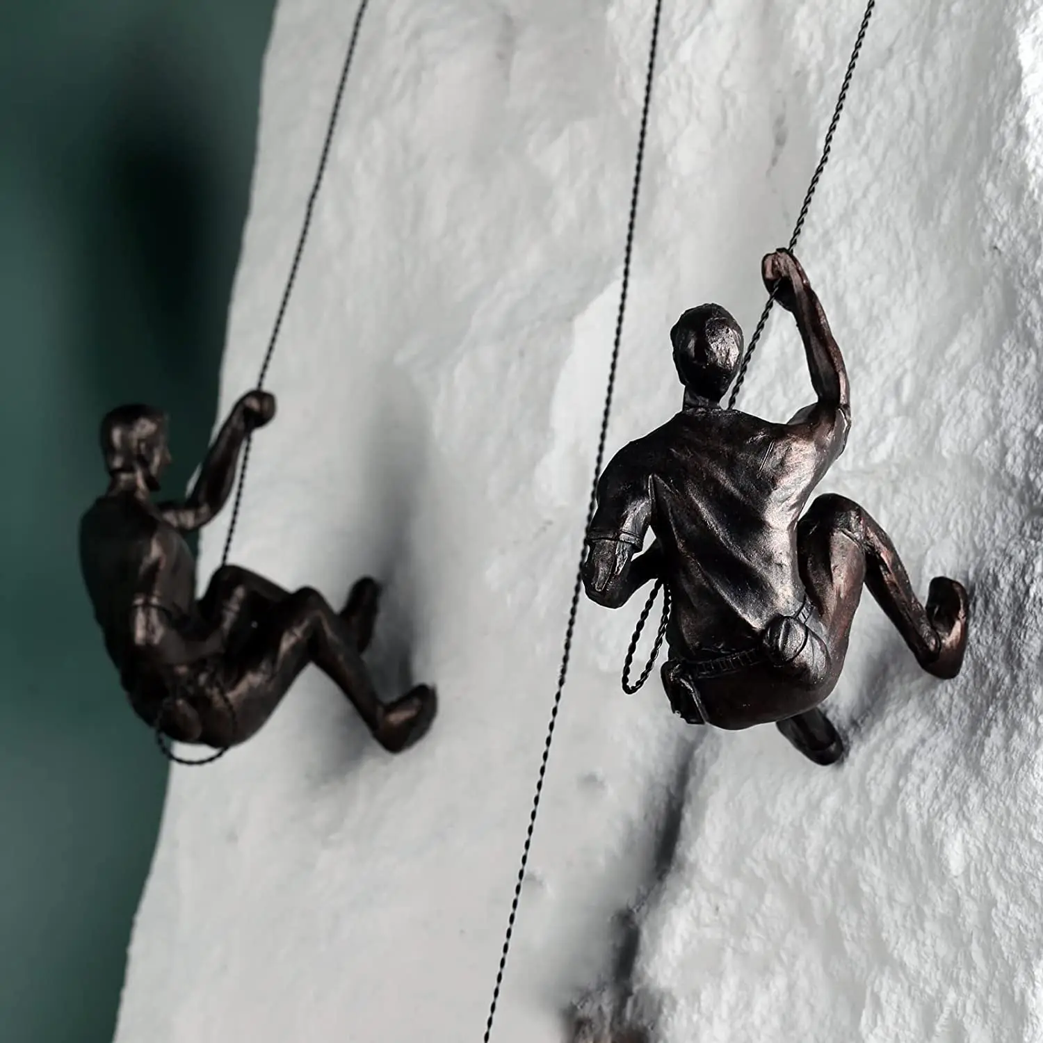 

Men Climbing 3Pcs Man Wall Sculpture Mens Wall Decor Art Sculpture Copper Wall Art Sculptures for Office Home Decor