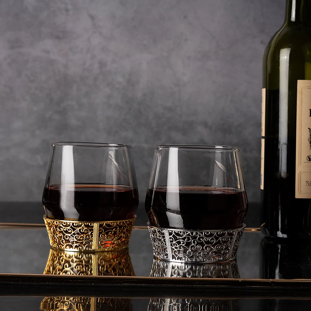 

High-end Light Luxury Retro Spirits Glass Wine Glass Red Wine Glass Beer Glass Whiskey Glass