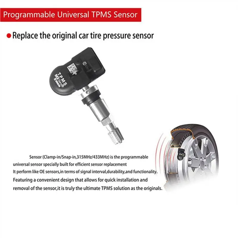 Редкий набор из 8 программируемых датчиков давления в шинах PMS MX-Sensor для Autel TS408 TS508 ITS600, 315 МГц + 433 МГц, универсальный монитор 2-в-1 (art.: 3920db40bc25e) - 3920db40bc25e