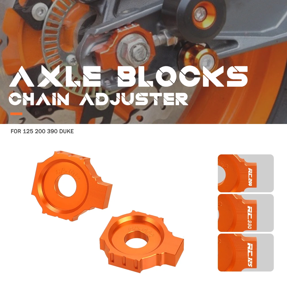 Motorcycle Accessories Axle Blocks Chain Adjuster FOR 125 200 390 Duke 2011-Later RC 125 200 390 2014-Later 2013 2014 2016 2017