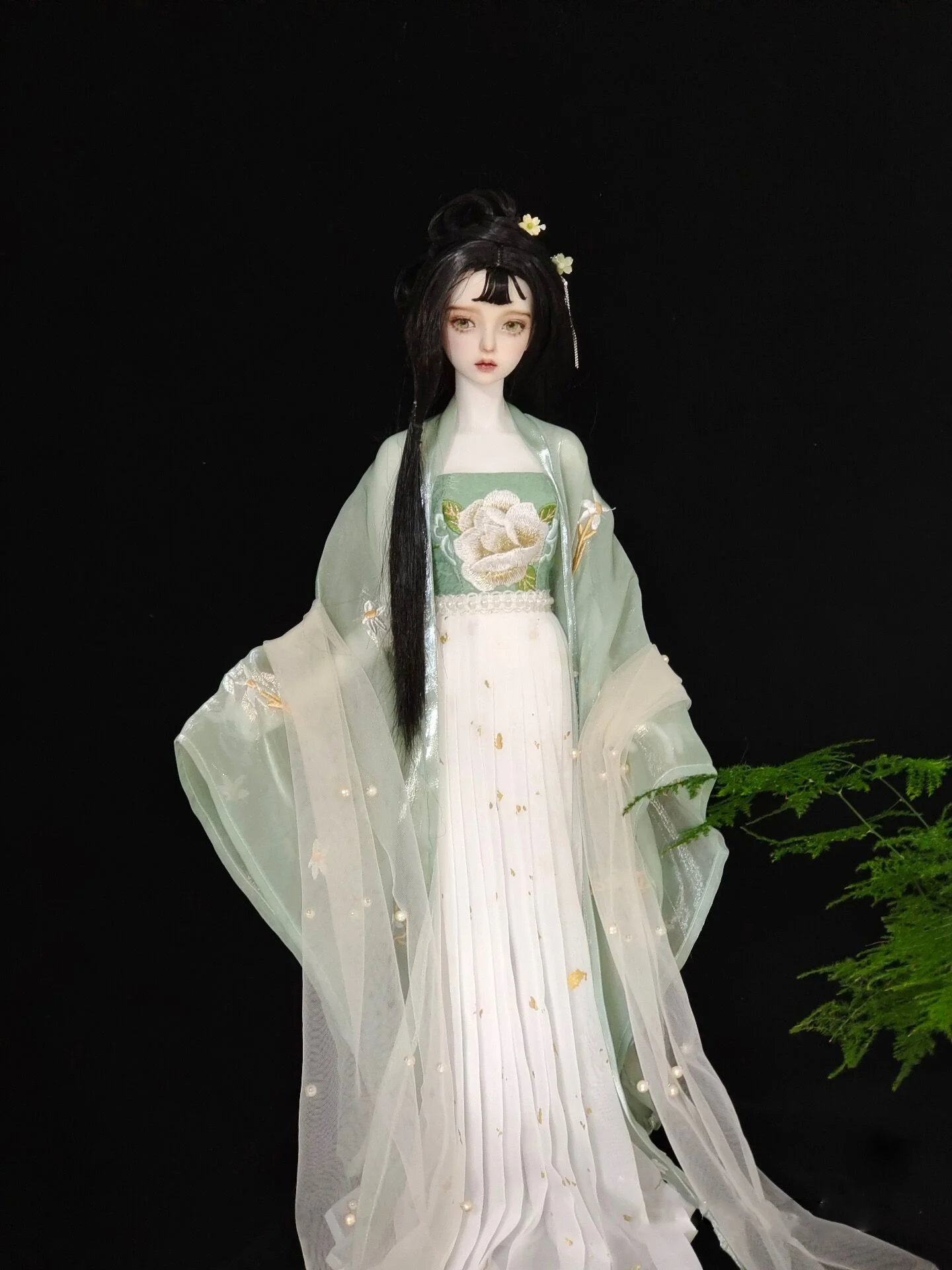 Фото Одежда для кукол BJD масштаба 1/4 и 1/3: старинный костюм, платье феи, китайский ханьфу для кукол BJD/SD/MSD/SD13, аксессуары для больших кукол C1853 №4