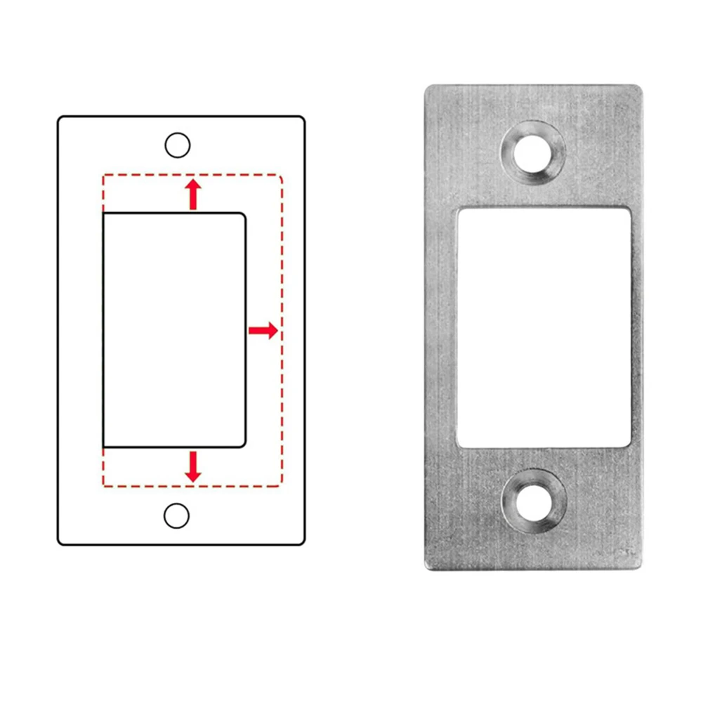 1/2 шт. ударная пластина с большим отверстием фиксирующий засов смещенный