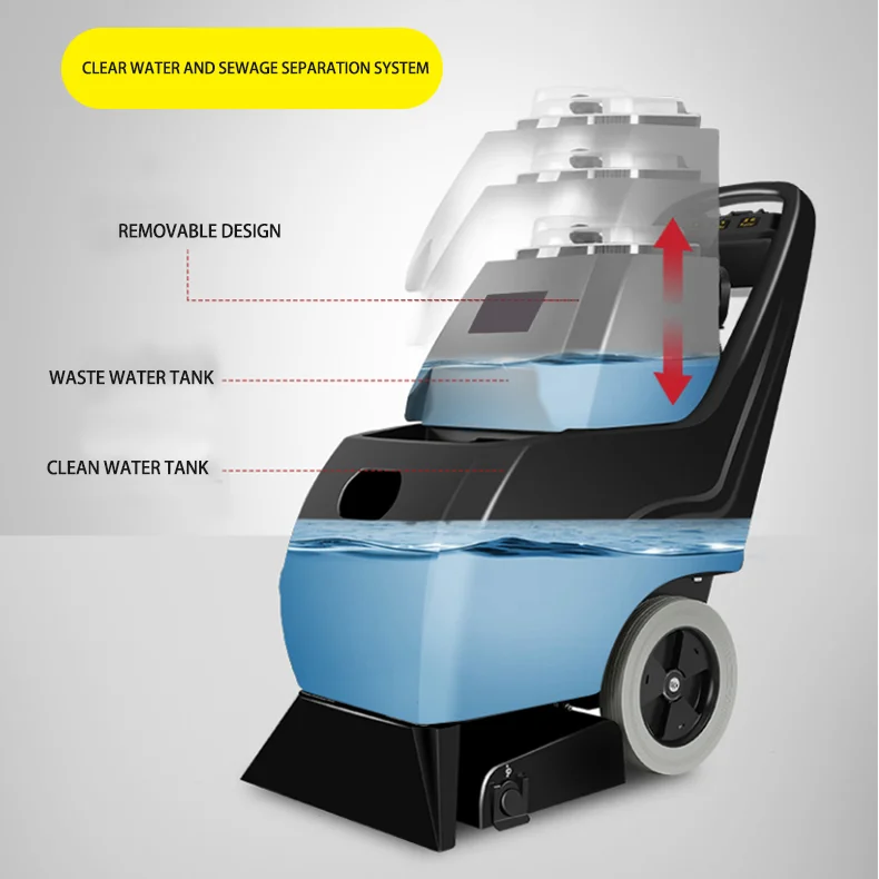 Фото Электрическая поломоечная машина CleanHorse CT300 для коммерческого использования в отелях, для уборки ковров, для генеральной уборки №5