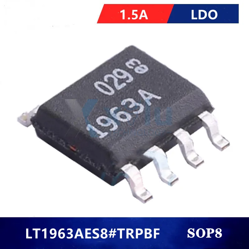 LT1963AES8 # TRPBF LT1963AES8 ltтогда Шелковый экран 1963A SMD SOP-8 низкий выпадающий Регулируемый чип регулятора LT1963AES8 # PBF