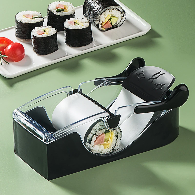 

Lazy Man Automatic Sushi Mould Sushi Taiwan Rice Ball Tool Household Roller Shutter Grinder Seaweed Steamed Rice DIY Sushi Tools