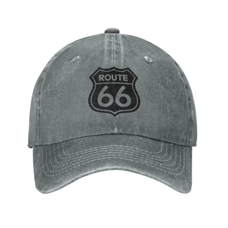 

New Classic Unisex Cotton Americas Highway Route 66 Baseball Cap Adult Adjustable Dad Hat for Men Women Sun Protection