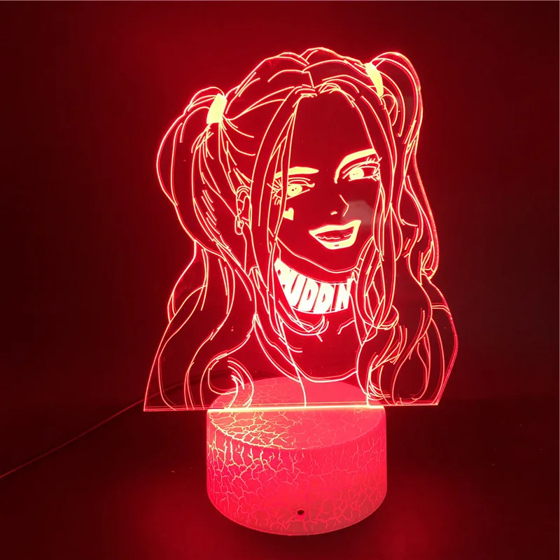 Фигурка героя отряда самоубийц DC аниме Harley Quinn цветные меняющие цвет
