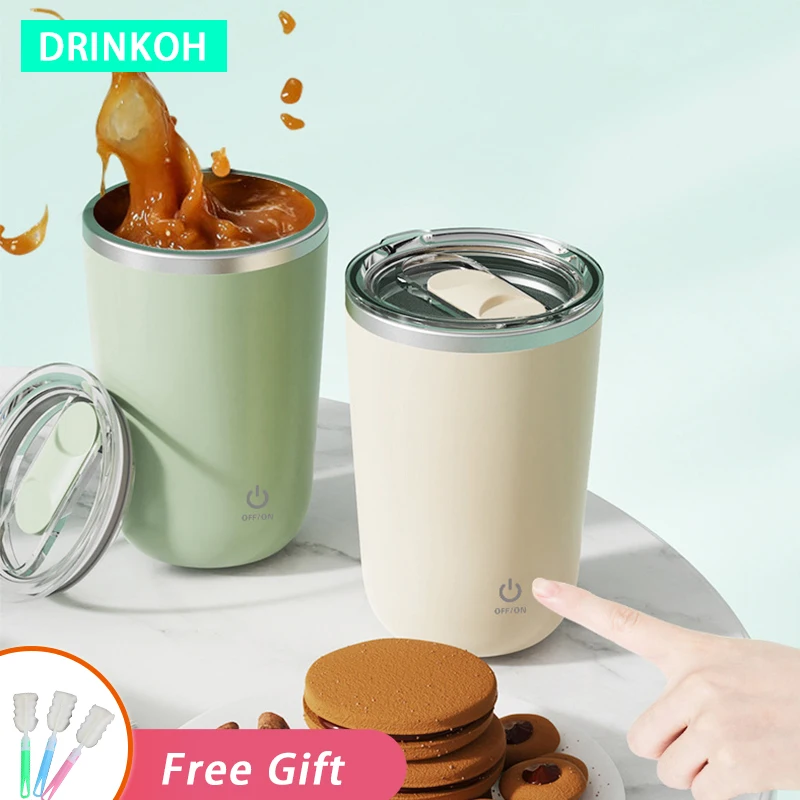 

Self Stirring Coffee Mug Electric Stainless Steel Rotating Milk Mug Magnetic Blending Water Bottle 350ml Automatic Mixing Cup