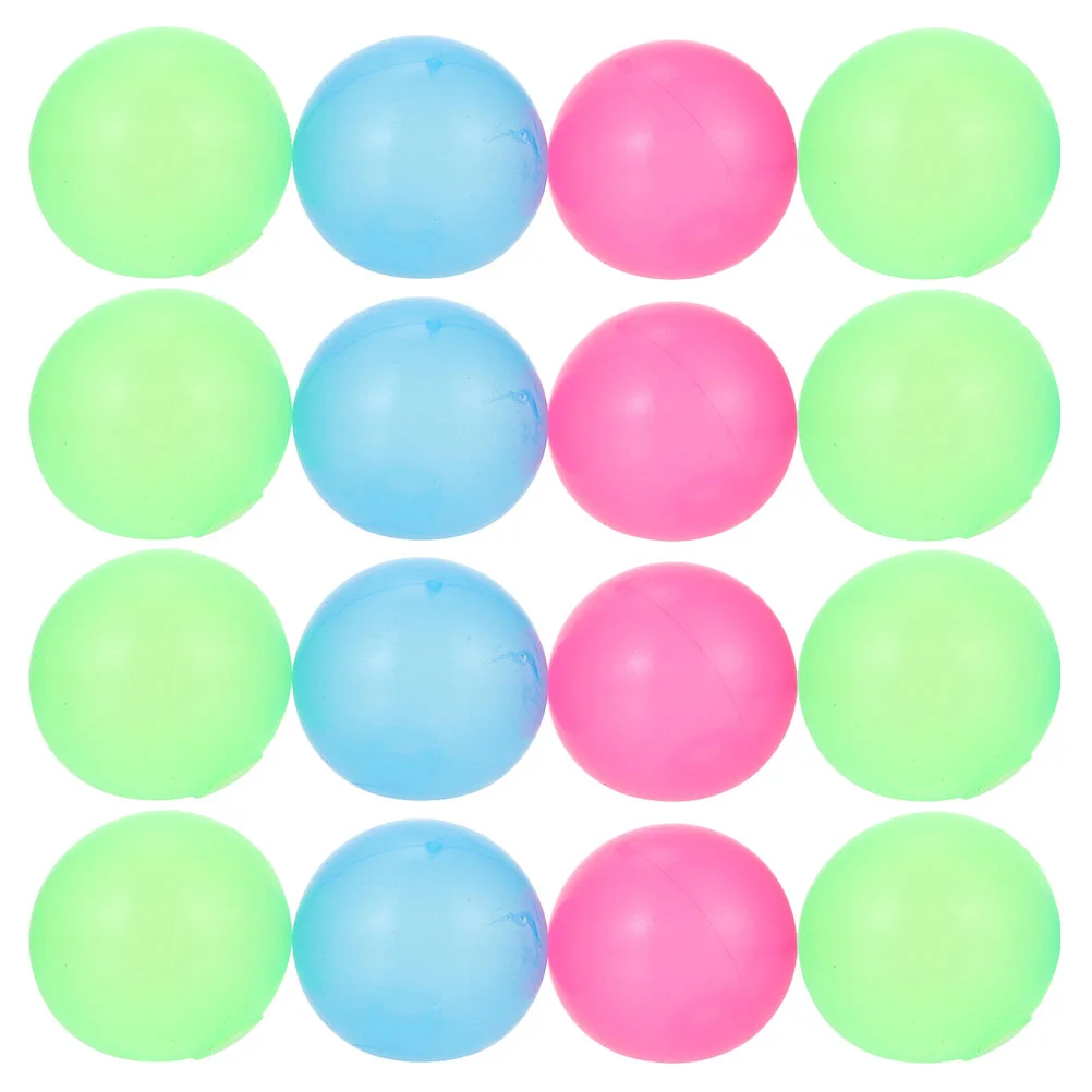 

16Pcs Night Light Sticky Balls Sticky Wall Balls Stress Relief Toys Leisure Toys