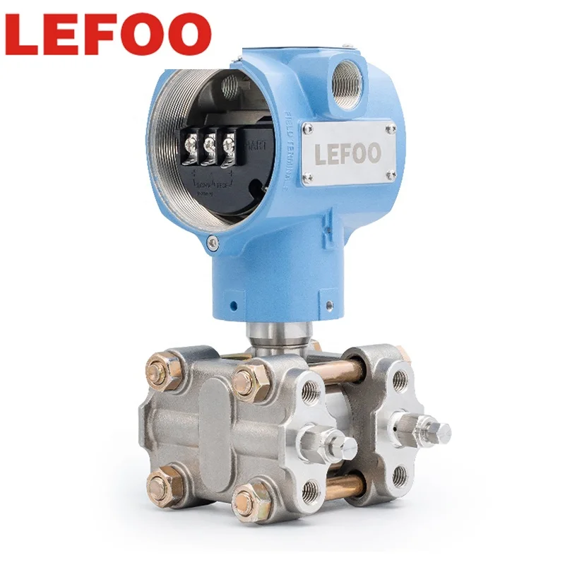 LEFOO Датчик перепада давления с дисплеем 4-20 мА Взрывозащищенный датчик