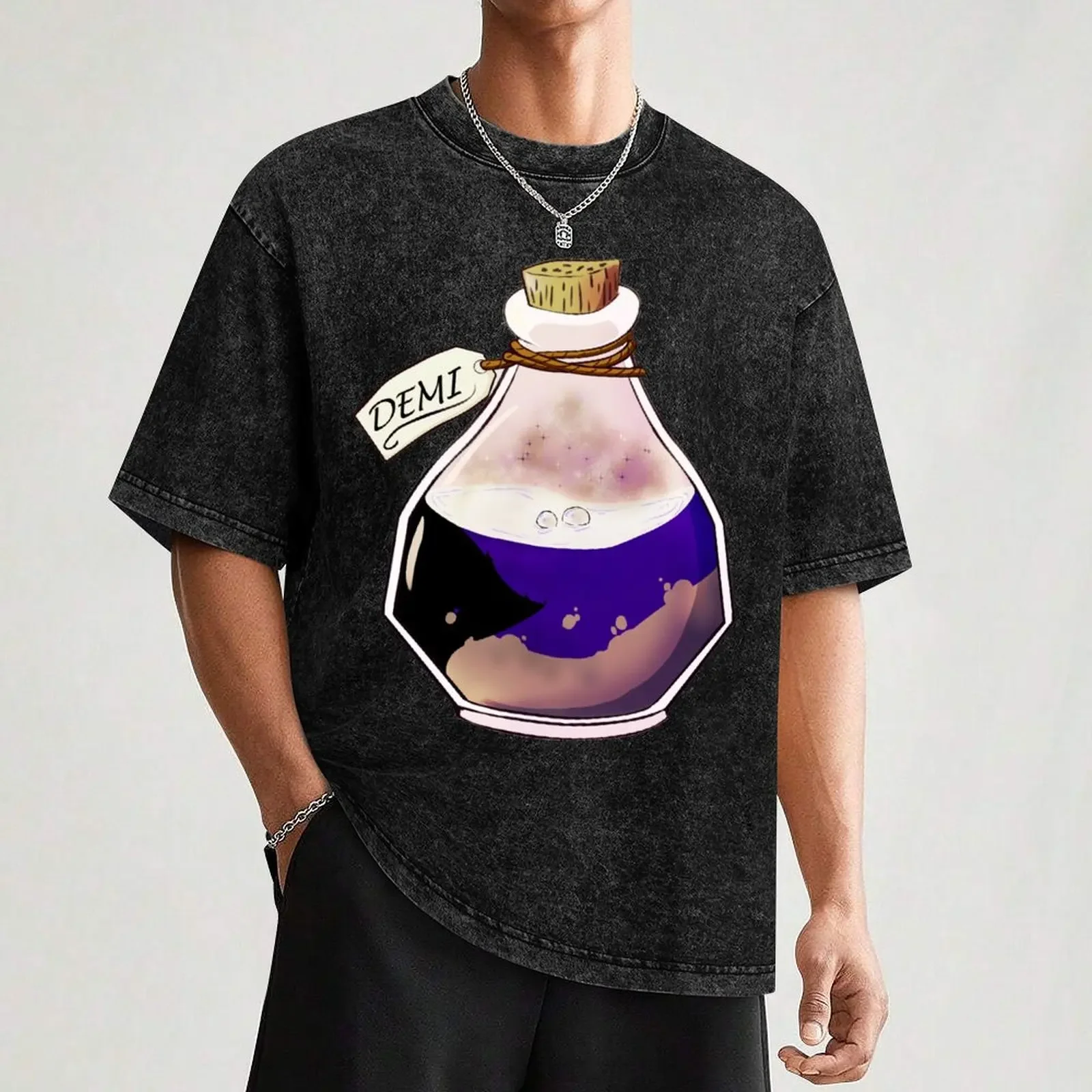 Футболка с изображением демисексуала бутылки футболка рисунком аниме