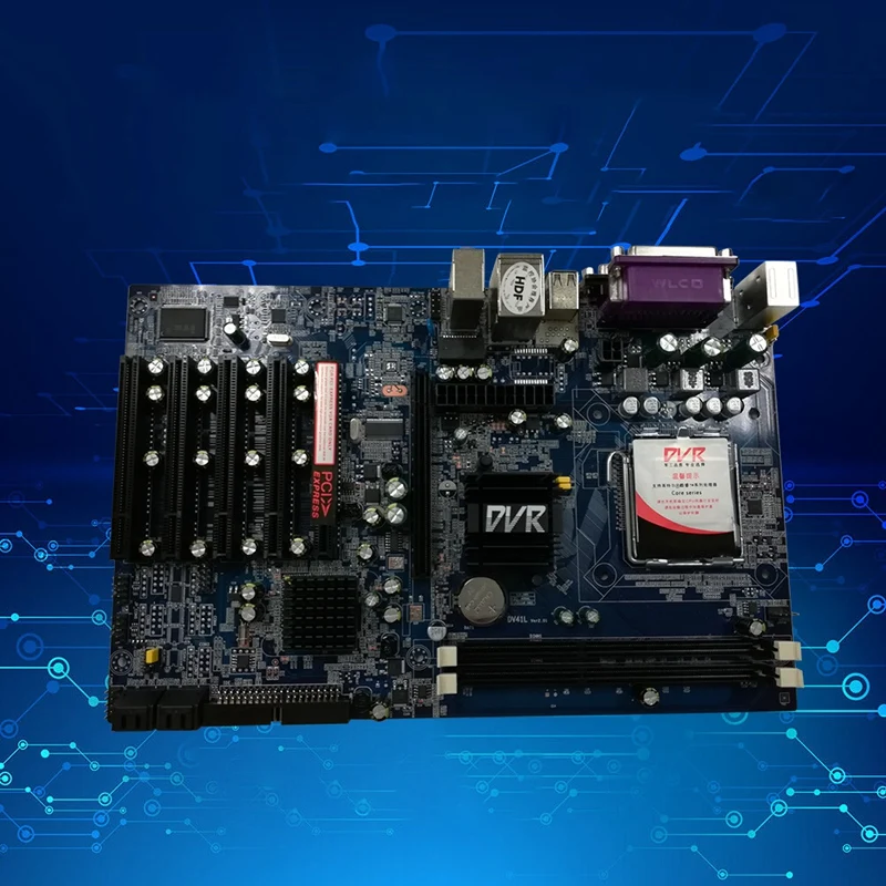 NEW-G41 DVR системная плата мониторинга безопасности LGA775 DDR3 5 слотов PCI промышленный