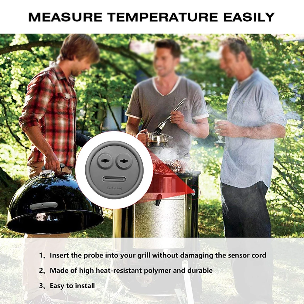 

4Pack Thermometer Probe Grommet For BBQ Grill, For Weber 85037 Smokey Mountain BBQ Probe Port Accessories Wholesale