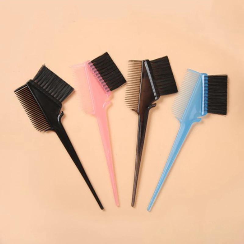 

1PCS Soft Fibre Tint Dye Hair Brush Hairdressing Pro Salon Tools Bleach Comb Salon Accessories For Hair Coloring Brush Random