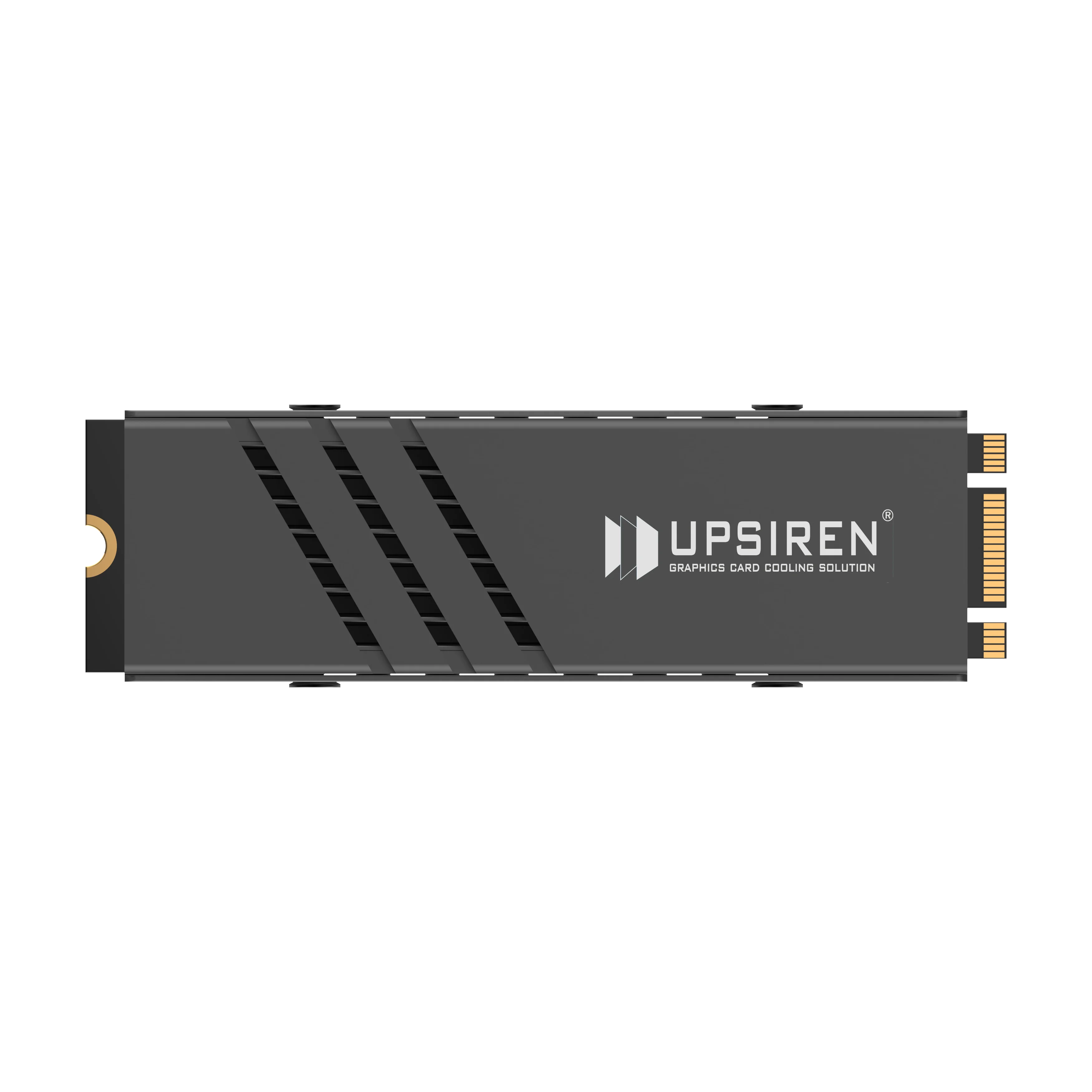Фото UPSIREN UM-S1 2280 Черный радиатор для SSD/Материал из алюминиевого сплава/Ребра радиатора/Активное охлаждение/Подходит для установки SSD 2280 №5