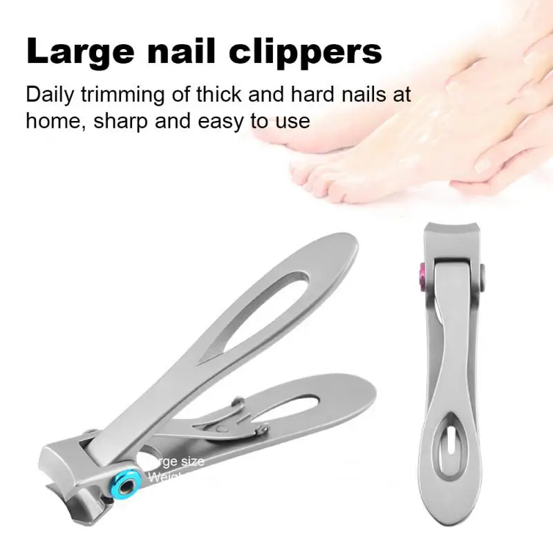 

Одиночные ножницы для ногтей из нержавеющей стали, большие открывающиеся кусачки для ногтей, толстые ножницы для ногтей, триммеры для ногтей