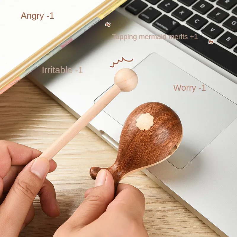 Ручная деревянная рыба-кит для офиса игрушка снятия стресса милая рыба-Кит